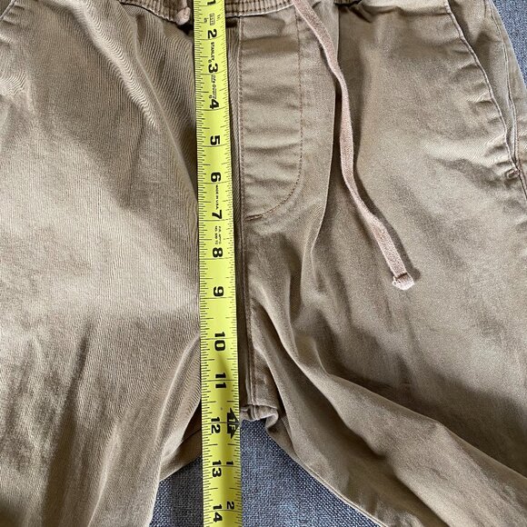 Hollister Skinny Jogger Pants Men's Khaki Beige Small Mid Rise Drawstring Casual - Picture 10 of 16